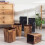 Müllbehälter Imitat Holzoptik Abfalleimer Müllcontainer 5