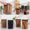 Müllbehälter Imitat Holzoptik Abfalleimer Müllcontainer 8