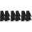12Pcs Black Sports Elastic Arm Straps with Hook and Loop Closure 6