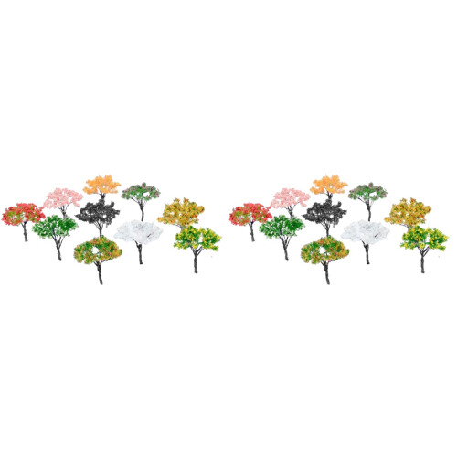 20Pcs Multi-Color Landscape Model Trees for Architectural Scenery 1