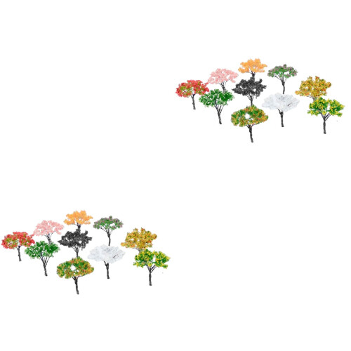 20Pcs Multi-Color Landscape Model Trees for Architectural Scenery 2
