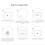 3X Sensor Inteligente de Temperatura e Umidade Graffiti Zigbee  Home Link Sensor Sem Fio de Temperatura e Umidade 9