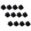 Organize Paper With Black Plastic Clips 12pcs 3