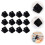 Organize Paper With Black Plastic Clips 12pcs 4