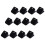 Organize Paper With Black Plastic Clips 12pcs 6