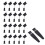 20Pairs Black Silicone Phone Plug Set for Type-C USB Dust Protection 2