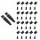 20Pairs Black Silicone Phone Plug Set for Type-C USB Dust Protection 3