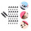 20Pairs Black Silicone Phone Plug Set for Type-C USB Dust Protection 5