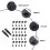 20Pairs Black Silicone Phone Plug Set for Type-C USB Dust Protection 8