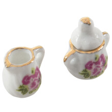 30 Pezzi Set Da Tè In Porcellana Set Da Cucina Miniatura Casa Delle Bambole Tazza Da Cucina In Porcellana Cinese