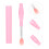 6 Stuks Gloss Lippenmasker Borstel Siliconen 5