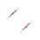 2Pcs Portable Silver Balance Scale Handheld Mini Spring Hanging Scale 6