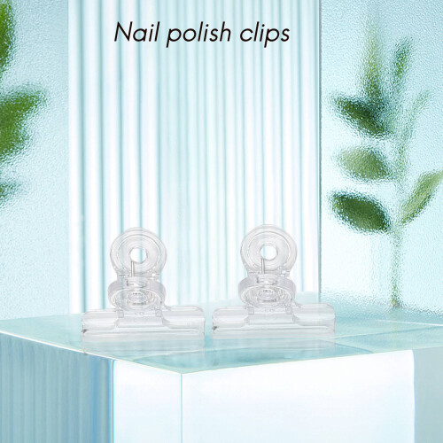6Pcs/Set Rusian C Curve Nail Pinching Clips Multi Function Tool Acrylic Nails Pinchers Transparent