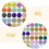 30Pcs Durable Adhesive Packaging Labels Round Stickers for Bottle Caps 5