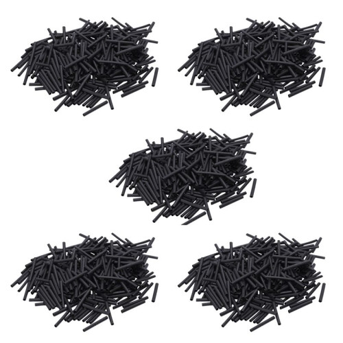 Wire Manicotto Avvolgente 2mm Dia 30mm Lungo Termorestringente 1400 Pezzi Nero 1