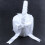2X Weiss Satin Perlen Hochzeit Blumenmaedchen Korb Bowknot Dekor 3