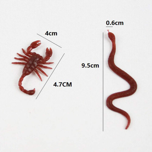 36St Plastic Snake Model Bruin Speelgoed Halloween Grappig Trick Kids 1