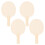 Beige Wooden Table Tennis Racket Blanks For Customizing 4pcs 8