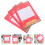 Raindrops Writing Practice Paper Calligraphy Paper Red 1set 3