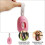 Distributeur Déchets Animaux Silicone Rose Pour Promenade 2