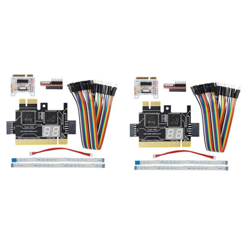 2X TL631 Pro LPC-DEBUG Diagnostikkort+Expansionskort PCI PCI-E  PCI-E Moderkort Multifunktion