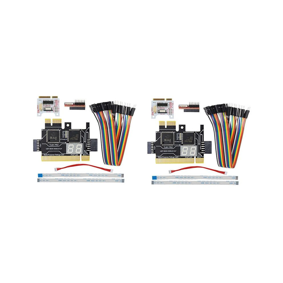 Photos - Other Components 2X TL631 Pro LPC-DEBUG Diagnostic Card+Expansion Card PCI PCI-E PCI-E Motherboard Multifunction