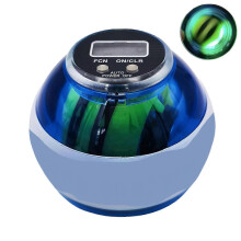 (Λάμπει σε μπλε χρώμα) Gyro Ball Hand Wrist Forearm Trainer - Αυτόματη εκκίνηση καρπού και άσκηση λα