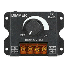 LED Light Adjuster 12-24V 30A/No Strobe with Knob LED Light Bar Brightness Adjuster Dimmer
