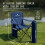 Voyager Pouch Folding Camping Chairs Steel Frame 2 Pack Navy Blue 2