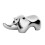 Multifunktionale Essstäbchenhalter Rhino Form Silber 1 Satz 8