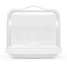 Cuisine BoîTe de Rangement Du Pain en Plastique Premiers Soins BoîTe de Rangement des MéDicaments Organisateur CosméTique Multifonctionnel Flip