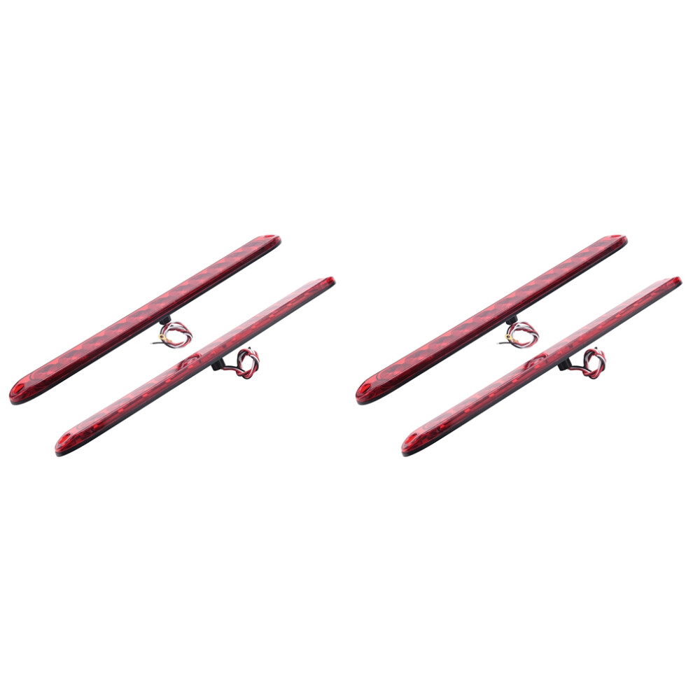 4Pcs 15 Inch 11 Led Trailer Bar Sealed Stop Turn Tail Park Third 3Rd Brake Red/Light 6031427271425