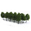 80Pcs Plastic Green Landscape Trees for Architectural Model Scenery 2