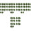 80Pcs Plastic Green Landscape Trees for Architectural Model Scenery 5