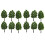 80Pcs Plastic Green Landscape Trees for Architectural Model Scenery 11