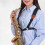Zwarte Nylon Saxophone Harness Strap Comfortabele Schouderriem 8