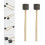 2 Stuks Drumstok Mallet Houten Handvat Percussie Accessoire 10