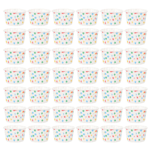 100pcs disposable paper cups for camping ice cream desserts 2