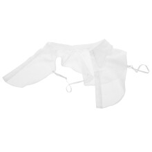 White Cotton Fake Collar Detachable Blouse Insert for Women