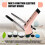 Electric Cleaning Scrubber Cordless Powerful Scrub Brush with Adjustable Extension Long Handle Replaceable Brush Heads A 2