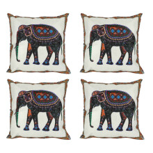4X Indian Decorazione A Forma di Cuscino per Cuscino da Tiro in Cotone E Lino