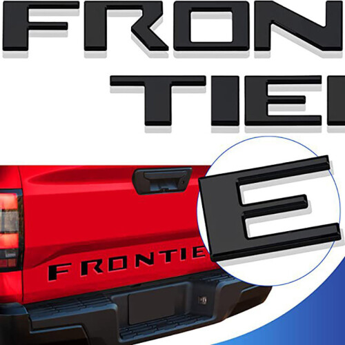 3D ABS FRONTIER Επιστολόχαρτο για Nissan 2015 2022 2023 Frontier, Ματ Μαύρο
