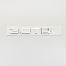 Έμβλημα ABS 2.0TDI 2.5TDI 3.0TDI 35TDI 40TDI 45TDI 50TDI, ασημί, για 3.0TDI