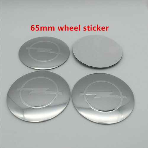 Αυτοκίνητο Opel,,Ασημί αυτοκόλλητο 65mm