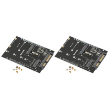 2X M.2 NGFF MSATA SSD na 2,5-Calowy Adapter  3.0 Karta Konwertera 2 w 1 do Laptopa PC