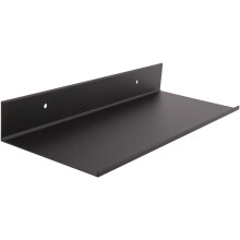 5X Wall Shelves, Black Floating Shelves,Bathroom Racks, Wall Display Shelves,Wall Mounted Kitchen Spice Racks(30cm)