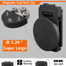 2X Magnetischer Werkzeuggürtelclip, Rutschfester Magnetischer Werkzeughalter für Den Gürtel, Magnetischer Clip-Werkzeuggürtelzubehör für