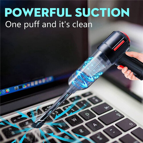 2X Compressed Air Duster Rechargeable  Vacuum Cleaner , 6000 PA, Dust Off for Computer, Keyboard ,Laptop,Car Cleaner 1
