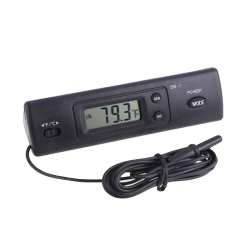 Digitalanzeige Thermometer Schwarz 1 Satz Rechteckig 1