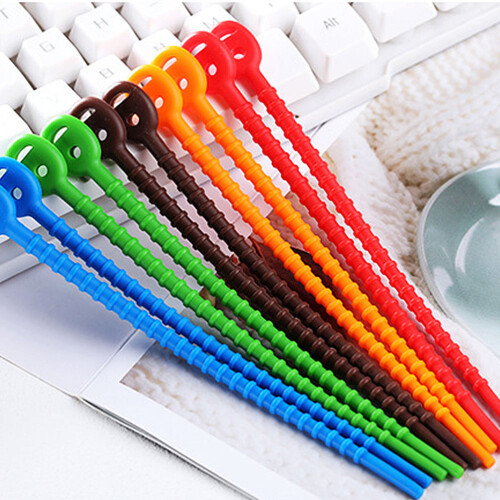 10Stk Silikon Kabelbinder Zur Kabelorganisation Zuhause 2